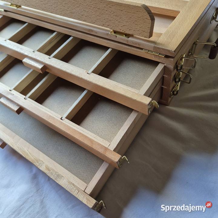 Sztaluga bukowa stołowa z szufladkami nowa Brzesko