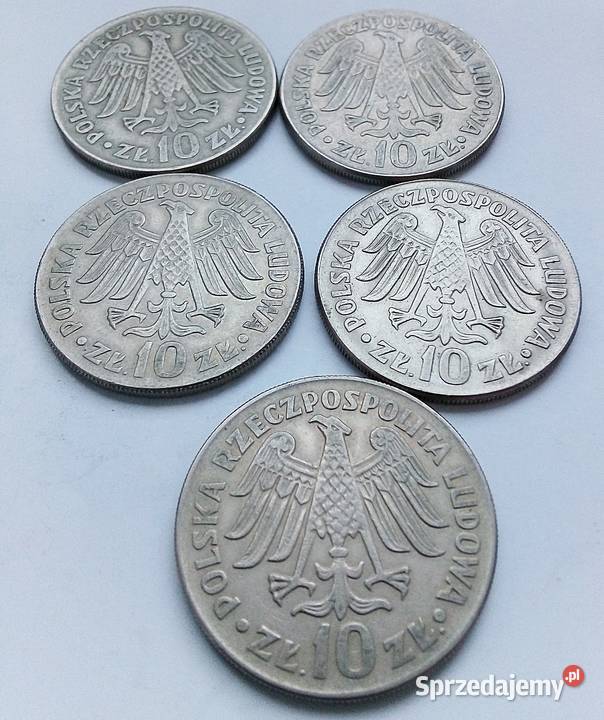 POLSKA10 1964 rbzCuNi KWIELKI WYPUKŁY WKLĘSŁY Legionowo