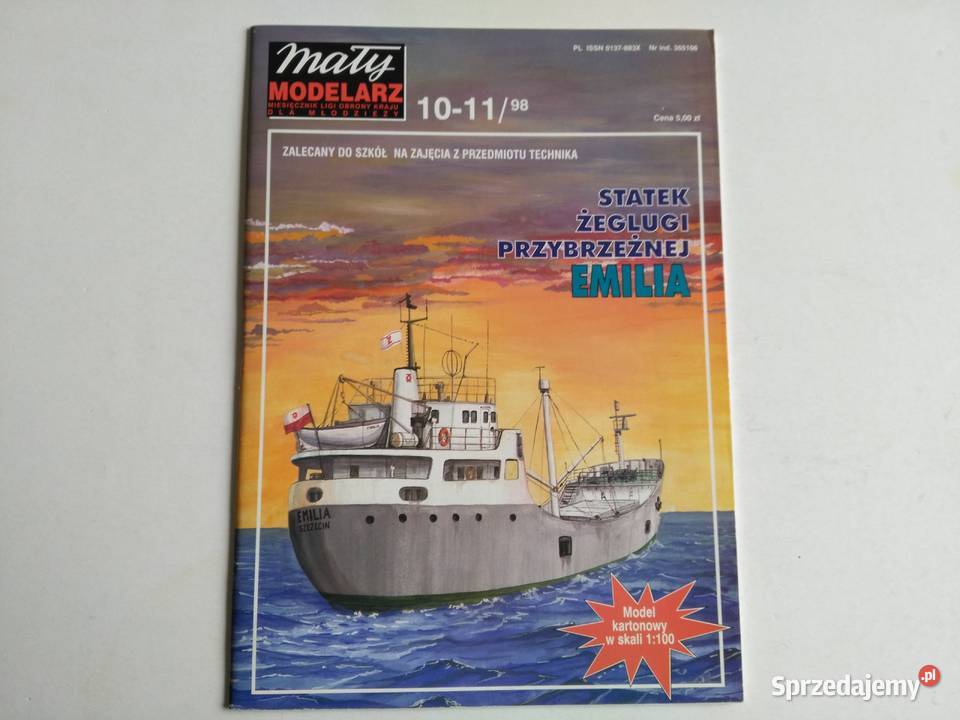 Mały Modelarz 10111998 Statek żeglugi Dąbrowa Górnicza