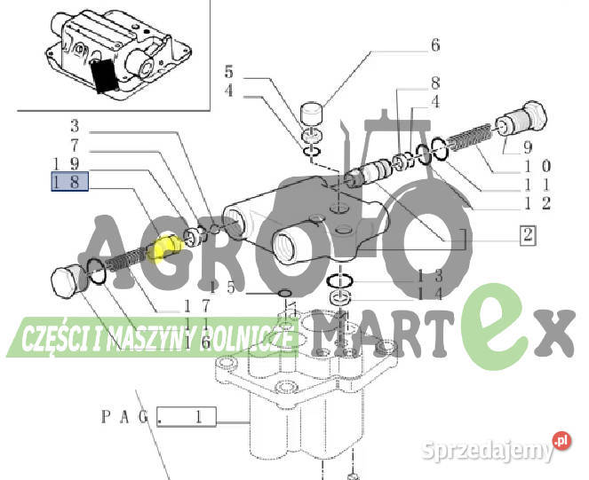 5155830 TŁOK CNH Części i osprzęt rolniczy Wichrów
