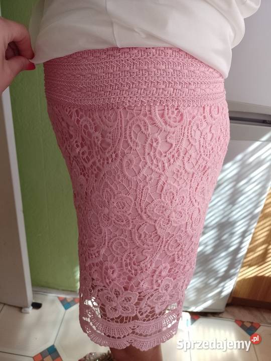 SM Ekskluzywne różowe szorty ażurowe z Londynu małopolskie Kraków