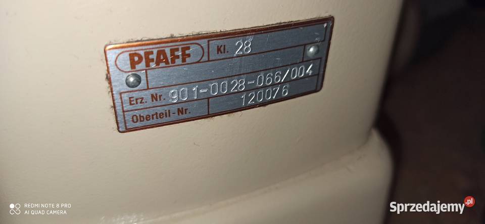 PFAFF 28 maszyna do szycia śląskie Konary sprzedam