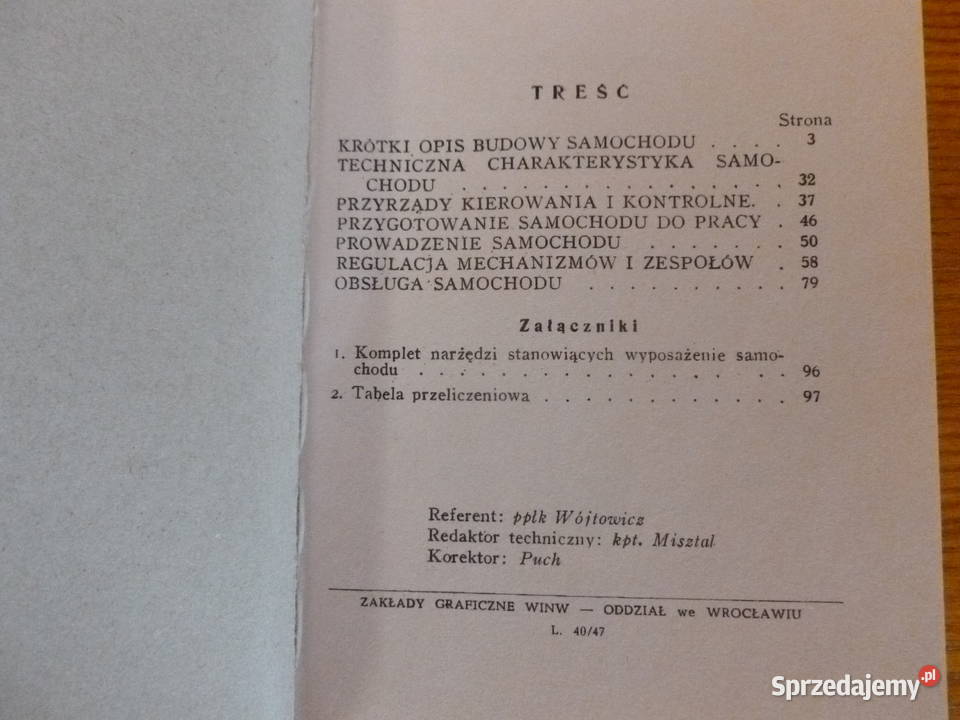 Dodge WC 52 Instrukcja plus książki Pozostałe