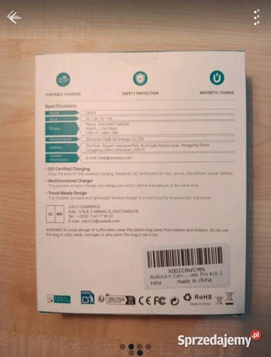 Ładowarka magnetyczna 3w1 RoRoSkin MagLeap Qi2 Ligota Bialska sprzedam