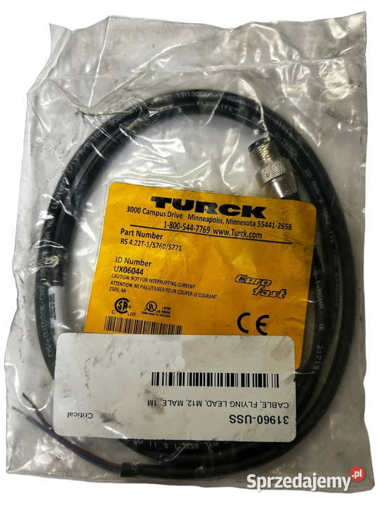 Przewód Turck RS 422T1S760S771 Produkcja Rybnik