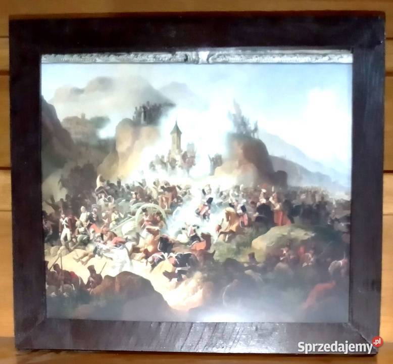 07 Obraz reprodukcja Bitwa Pod Somosierrą 1860 Pozostałe Warka