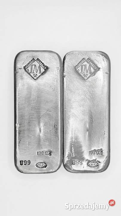 Sztabka Johnson Matthey 100oz Pruszków