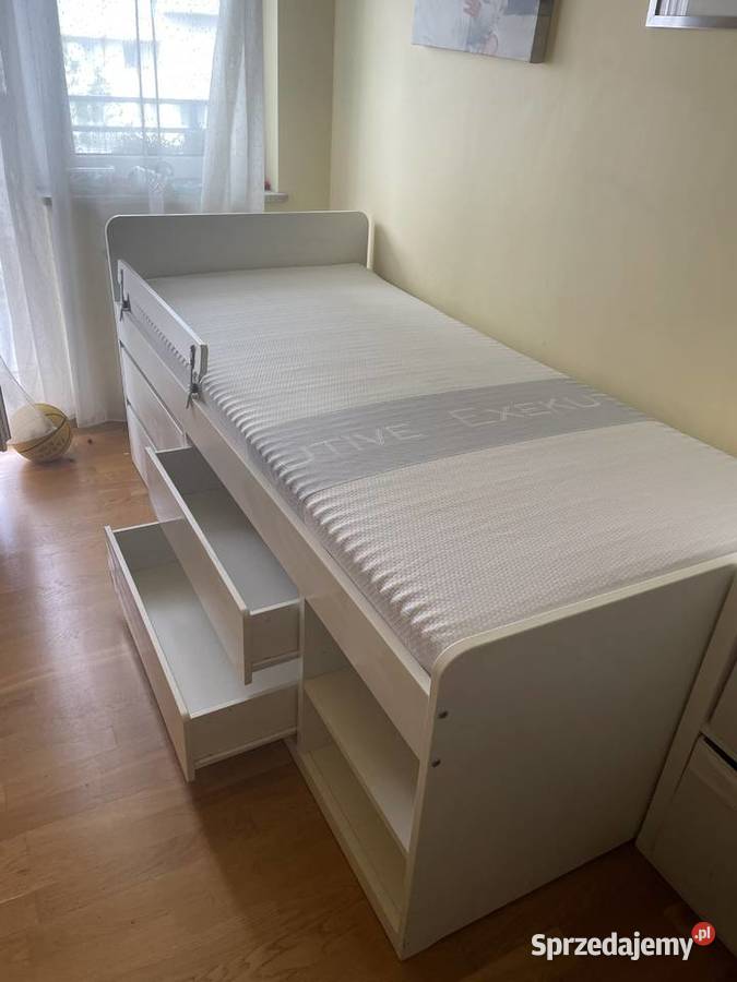Ikea SLKT łóżko dziecięce z szufladami 90x200 mazowieckie Warszawa