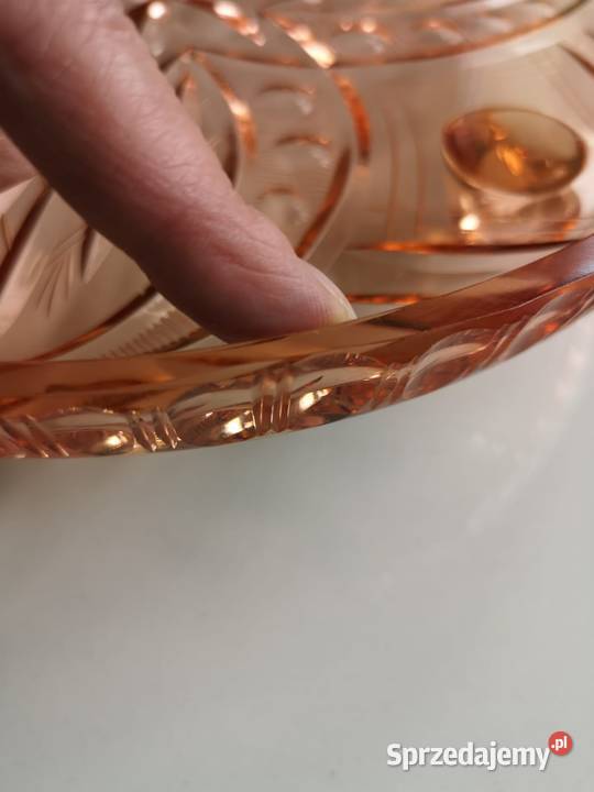 Patera rozalinowa Art Deco kujawsko-pomorskie Toruń