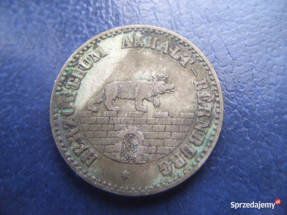 Stare monety 16 talara 1861 Anhalt Niemcy srebro Lesko