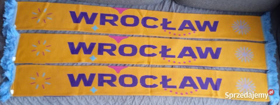 Szaliki Wrocław Respect trzy sztuki nowe nigdy Poznań