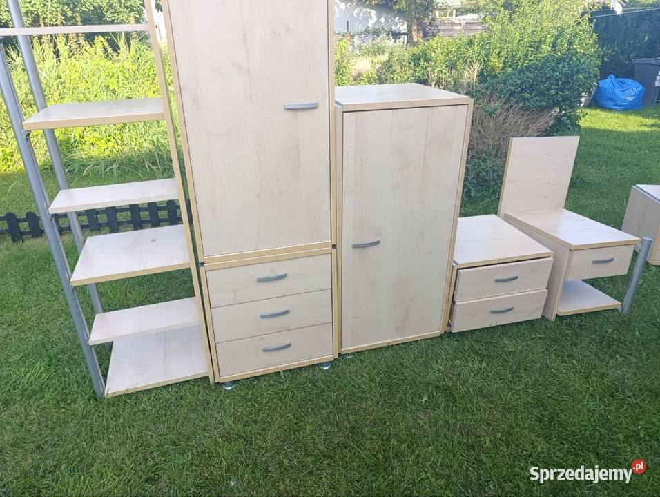 Komplet mebli do pokou komoda regał szafki Lębork