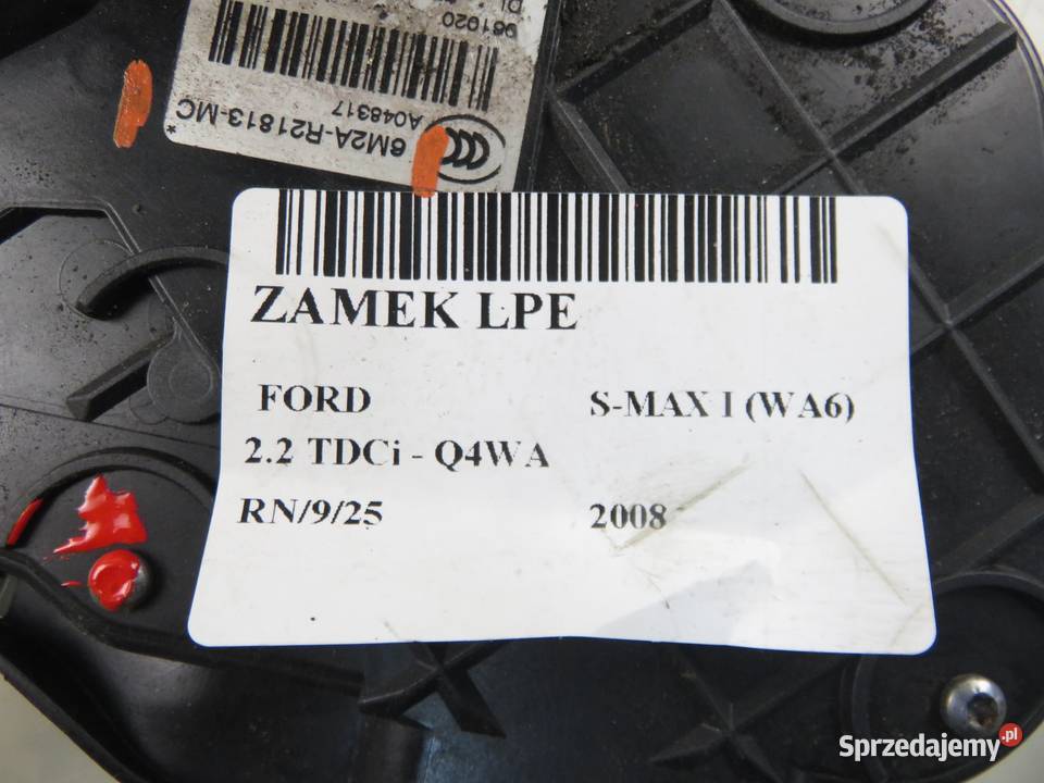 ZAMEK LEWY PRZEDNI FORD S I 6M2AR21813MC