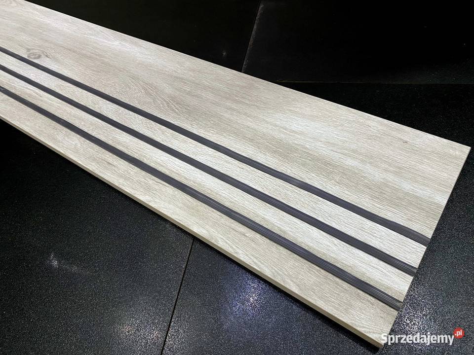 Grube 2 płyty 120x30 tarasowe drewnopodobne GUMA łódzkie Łask