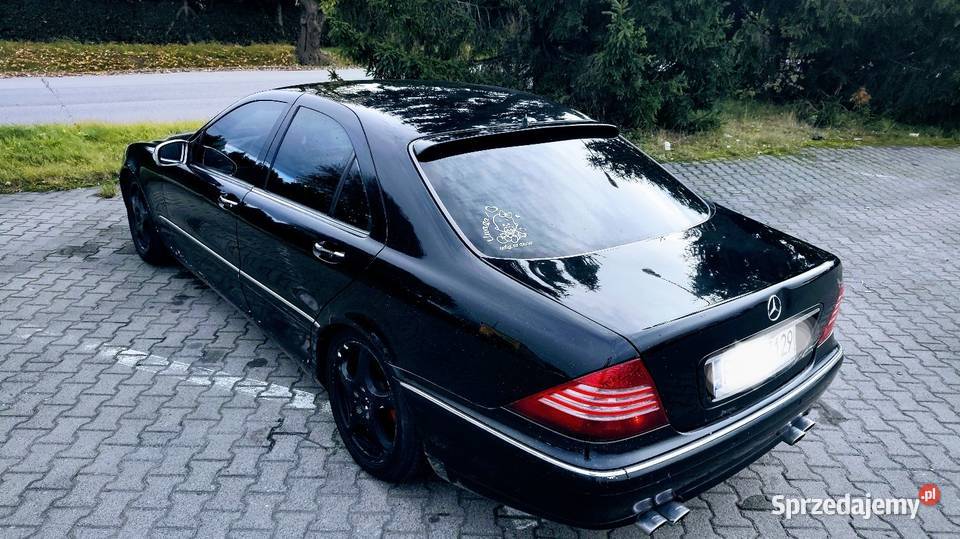 Mercedes S320 w220 V6 M112 LPG czarny Środa Śląska sprzedam