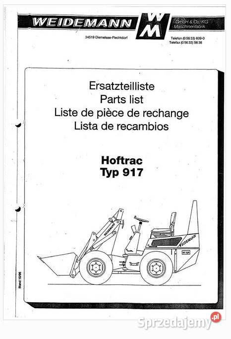 Kramer Hoftrac 917 318 312SL katalog części Kielce