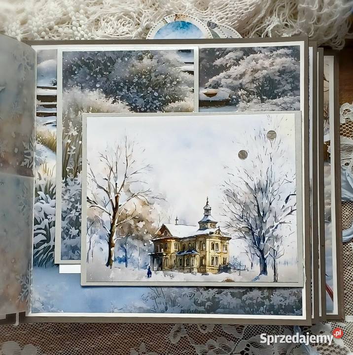 Zimowy album foto prezent rękodzieło sprzedam