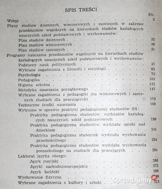 Program nauczania studium nauczycielskiego Pozostałe Chełm sprzedam