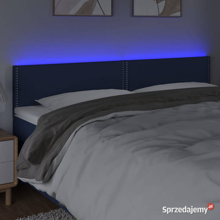 Zagłówek do łóżka z LED niebieski 200x5x7888 Warszawa sprzedam
