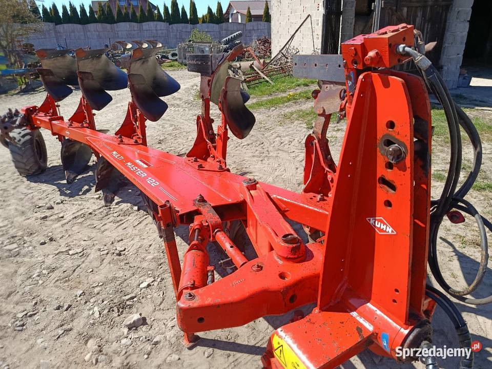 Pług 5 skibowy obrotowy kuhn multi master 122 Skrzydłowo