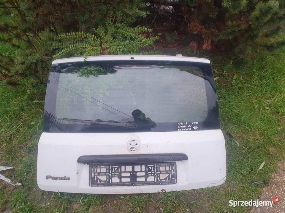 Klapa tylna tył szyba Fiat Panda II 03 biała Rok produkcji 2003 Kraków