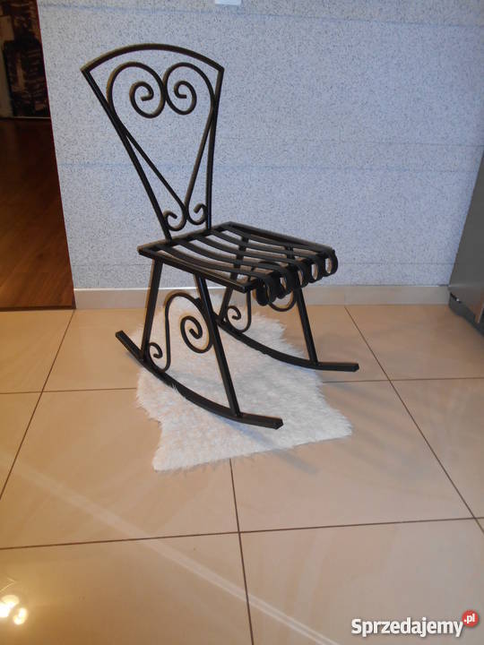 Fotel bujany krzesło bujak metaloplastyka Belsoo Fotele i pufy Oświęcim