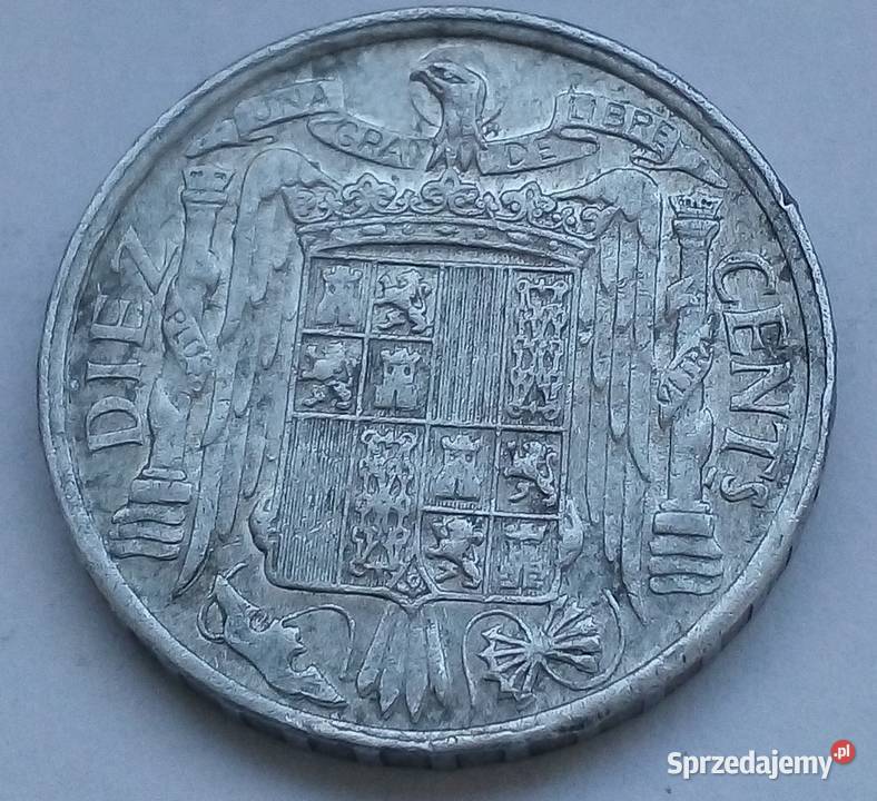 HISZPANIA10 CENTÓW1941 r FRANCO