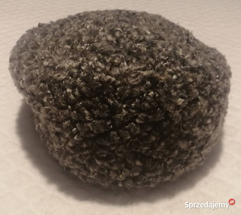 Czapka beret szary melanż 52 Odzież Kostiumy Czeladź sprzedam