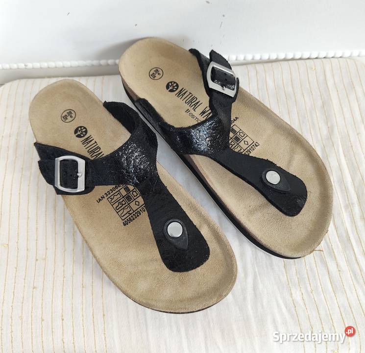 Czarne japonki na platformie Esmara 39 buty nowe Szczecin