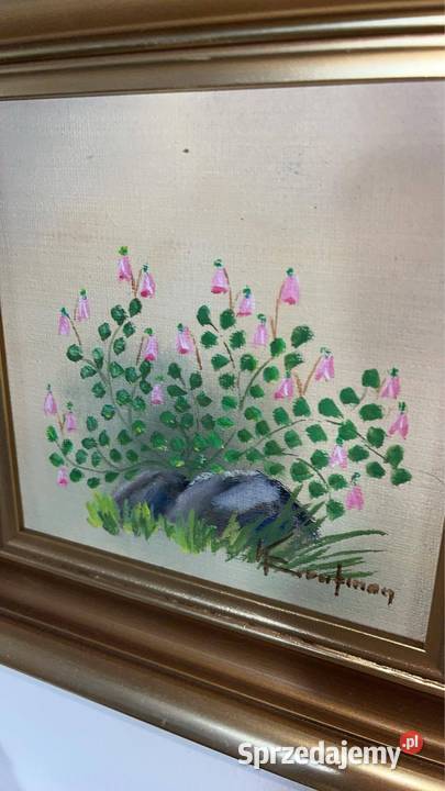 Obraz Dzwonki w pięknej oprawie Olej na płycie Gdańsk