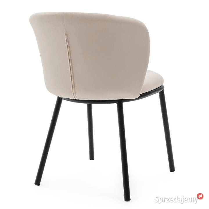Jasnobeżowe Krzesło Tapicerowane Bari Wysyłka Tarchały Małe