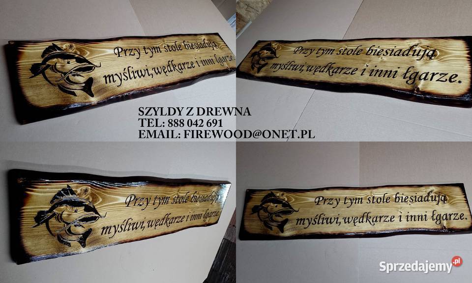 WYPALANIE na drewnie grawerowanie na desce szyld Roczyny