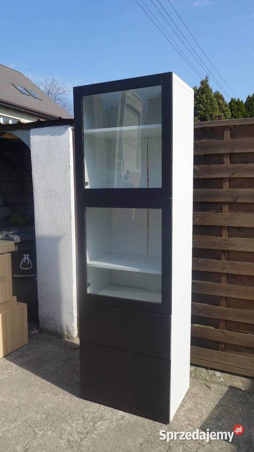 Witryna IKEA Besta szuflady szklane drzwi Warszawa