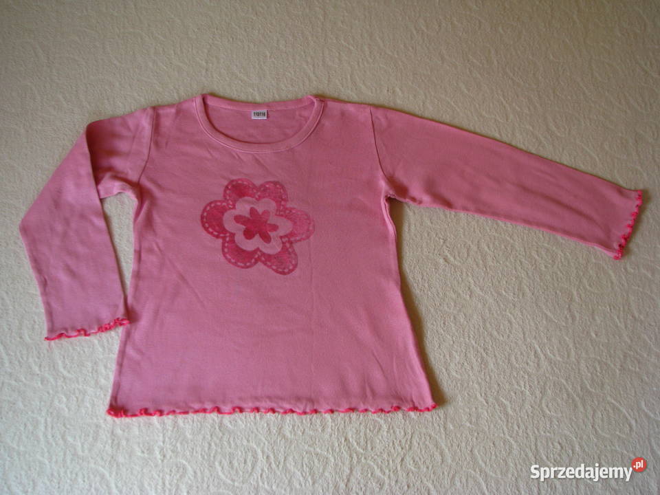 Bawełniana bluzeczka dziecięca z długim rękawem Rozmiar 110