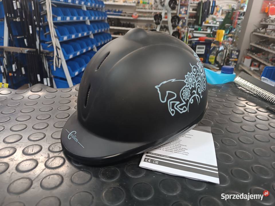 Kask jeździecki Beauty czarny Covalliero rozmiar