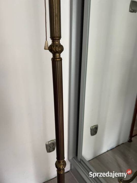 Duża Piękna Lampa mosiężna PRL Dom i Ogród Bystrzyca Kłodzka