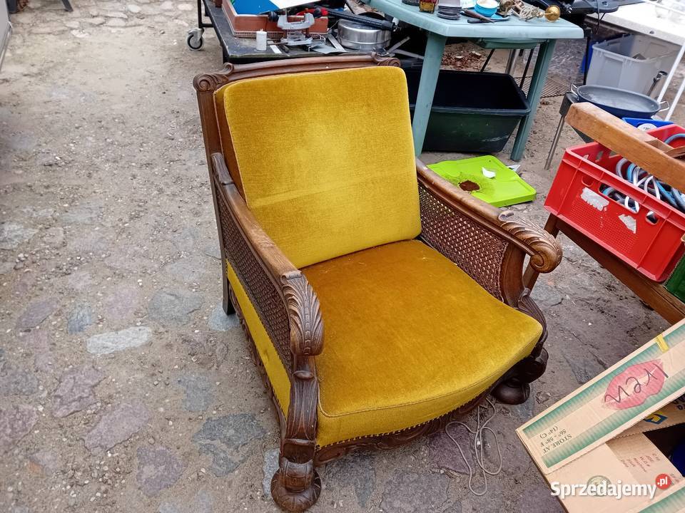 Antyczny fotel w stylu Cheppendele Szczecin sprzedam