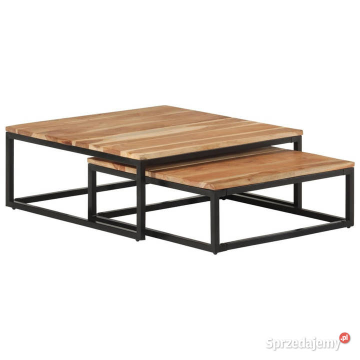 Stoliki kawowe wsuwane pod siebie 2 lite drewno Warszawa sprzedam