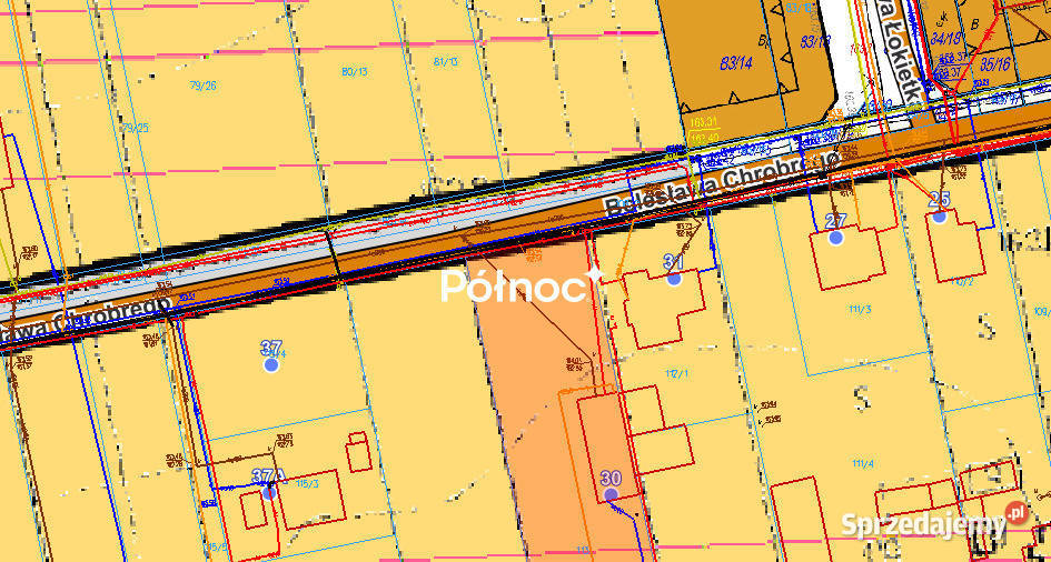 Działka budowlana 510 m Lubartów Chrobrego