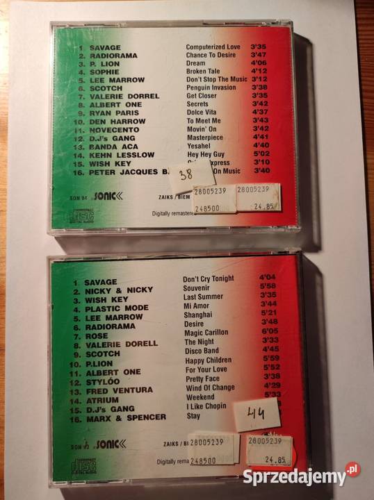the best of italo dance classics volIvolII 1995 CD Kielce sprzedam