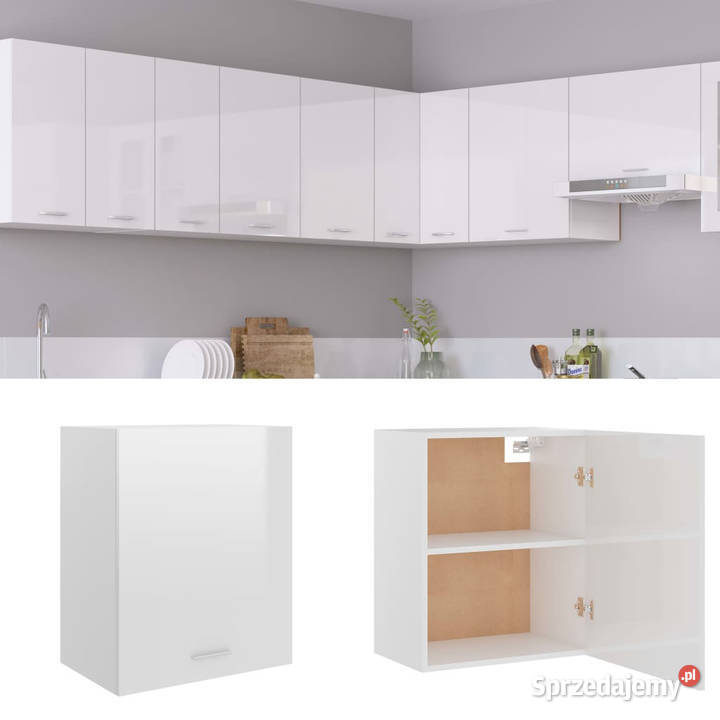 Szafka wisząca wysoki połysk biała 50x31x60 Warszawa