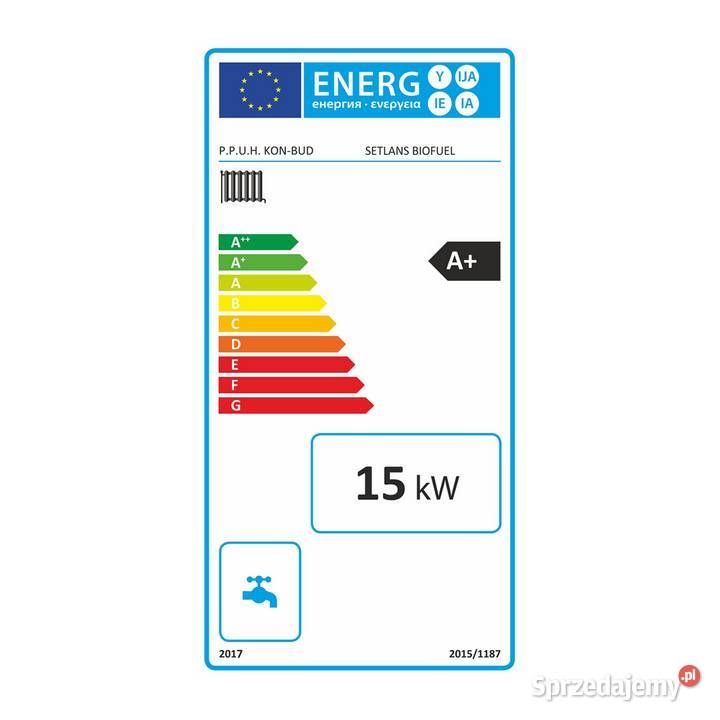 Kocioł co na pellet 15 kW Setlans palnik KIPI sprzedam