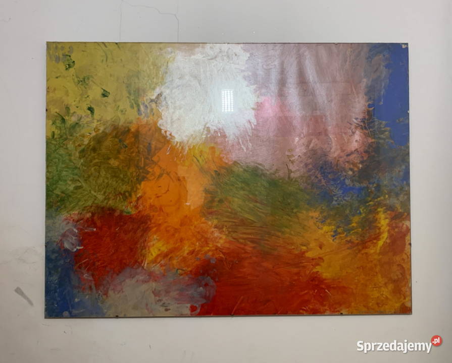 Abstrakcja obraz w antyramie 80x60 wielokolorowy Stalowa Wola