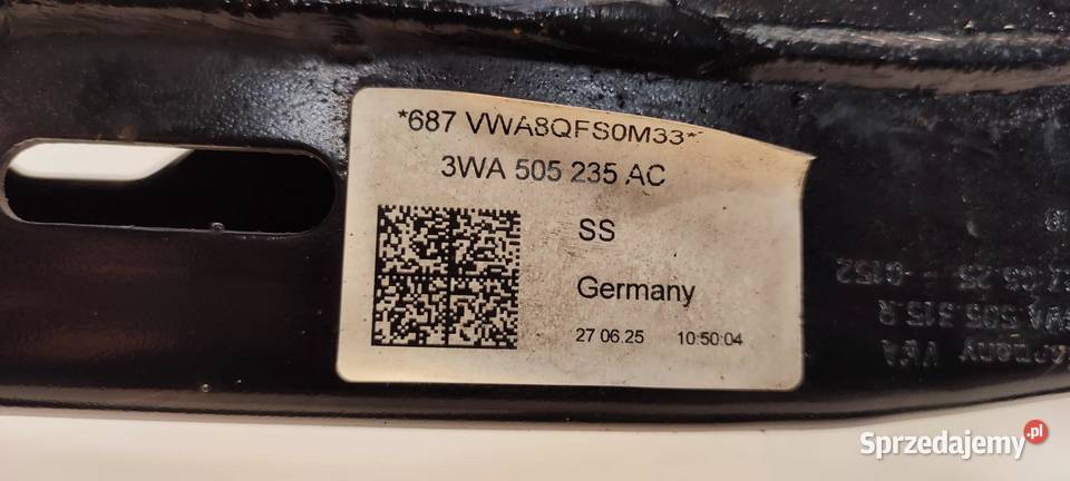 SKODA SUPERB 4 WÓZEK SANKI BELKA ZAWIESZENIA TYŁ