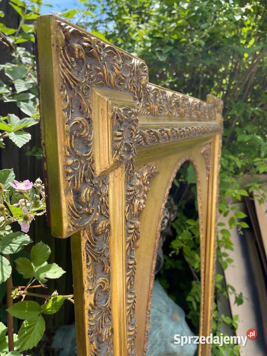 Ogromna drewniana rama do obrazu lustra stare