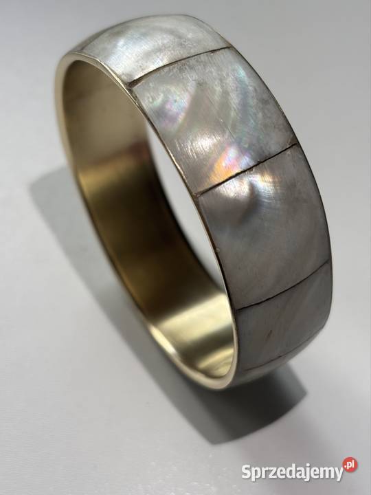 Bransoletka z mosiądzu i macicy perłowej Bydgoszcz sprzedam