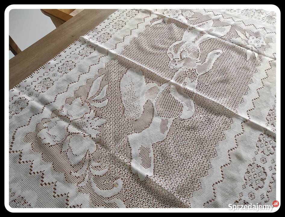 Prostokątny obrus zając wielkanoc ok 75 cmx 108 Płock