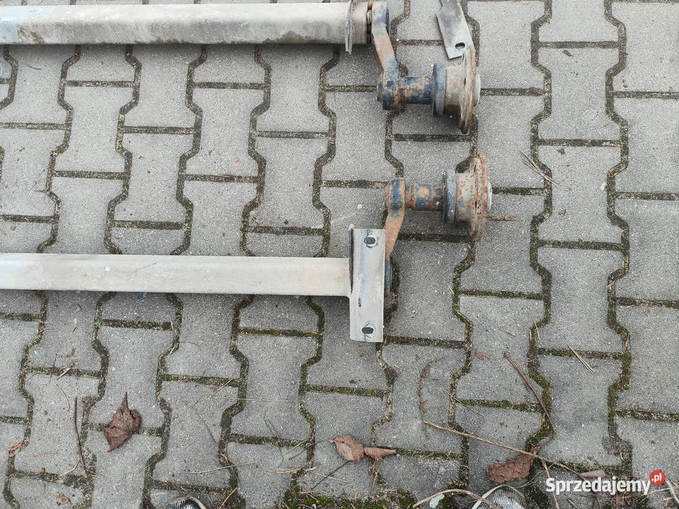 Dwie osie skrętne do przyczepki sprzedam