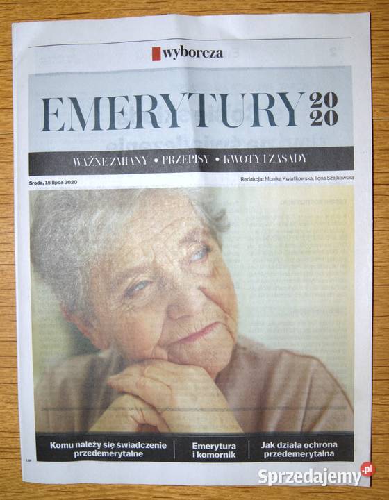 Emerytury 2020 Gazeta Wyborcza Rok wydania 2020 lubelskie Parczew