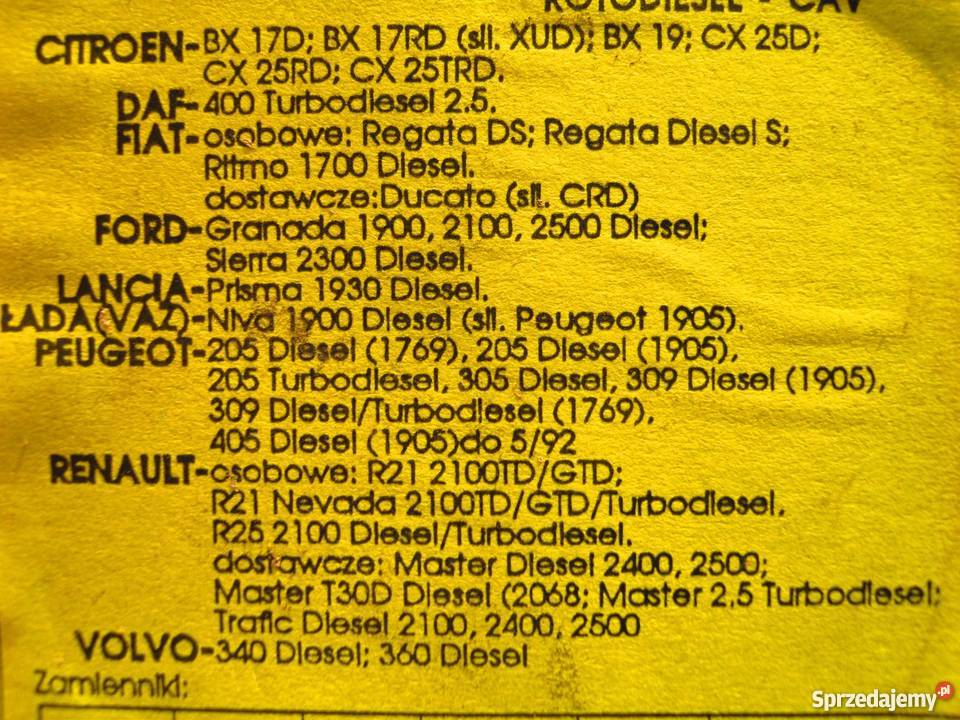 Citroen Peugeot inne filtr paliwa diesel10 zl Rzeszów
